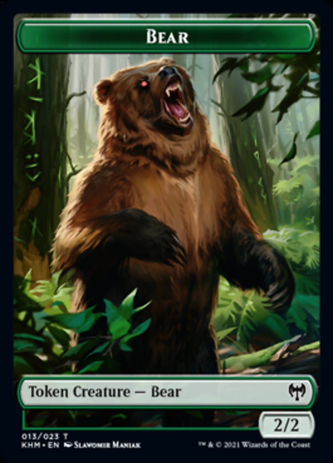 Bear Token [Kaldheim Tokens] | Exor Games Summserside