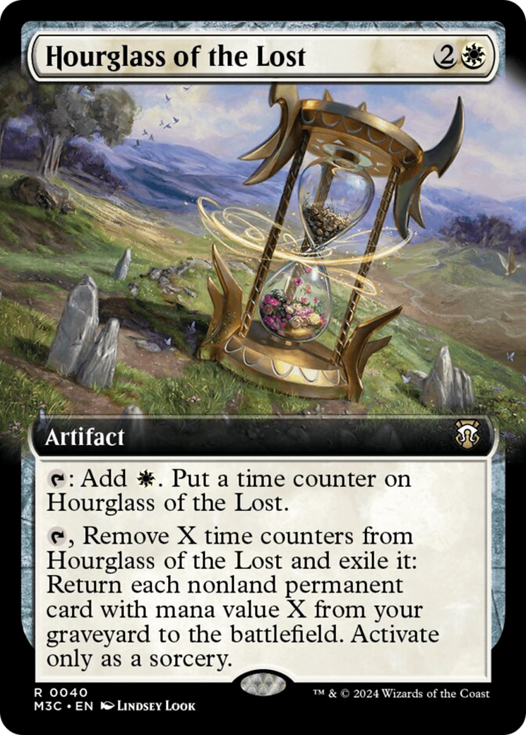 Hourglass of the Lost (Extended Art) (Ripple Foil) [Modern Horizons 3 Commander] | Exor Games Summserside