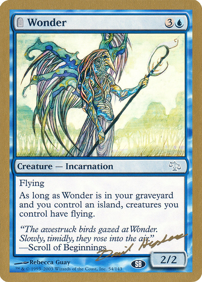 Wonder (Dave Humpherys) (SB) [World Championship Decks 2003] | Exor Games Summserside