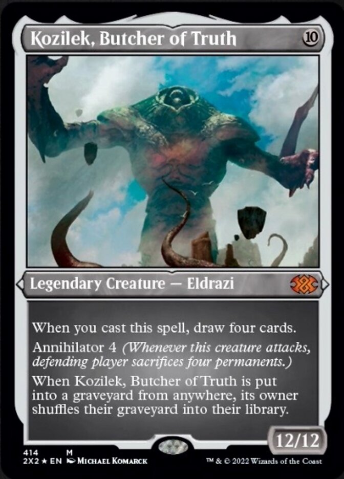 Kozilek, Butcher of Truth (Foil Etched) [Double Masters 2022] | Exor Games Summserside