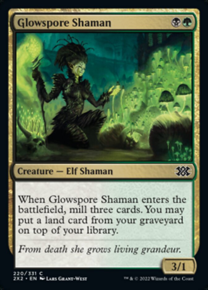 Glowspore Shaman [Double Masters 2022] | Exor Games Summserside