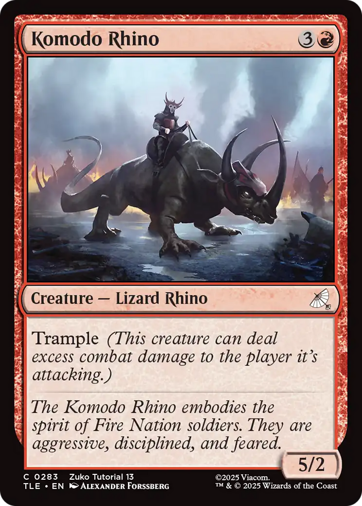 Komodo Rhino (0283) [Avatar: The Last Airbender: Eternal-Legal] | Exor Games Summserside