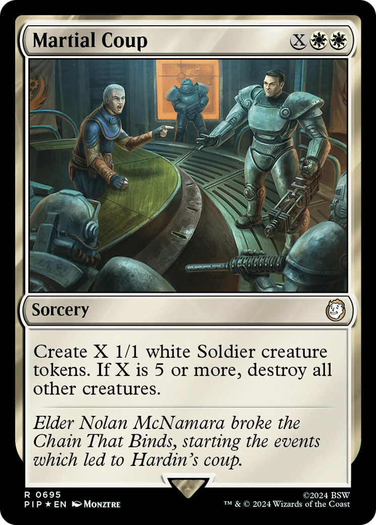Martial Coup (Surge Foil) [Fallout] | Exor Games Summserside