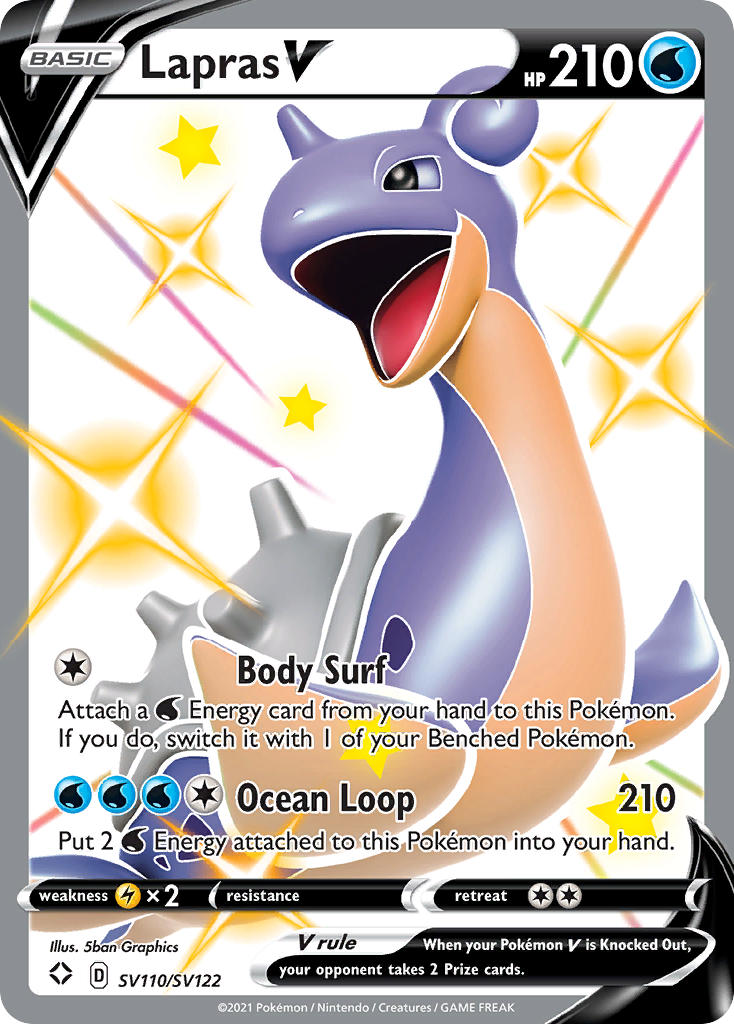 Lapras V (SV110/SV122) [Sword & Shield: Shining Fates] | Exor Games Summserside