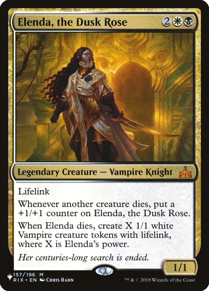 Elenda, the Dusk Rose [The List] | Exor Games Summserside