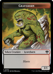 Spirit (0010) // Graveborn Double-Sided Token [Commander Masters Tokens] | Exor Games Summserside