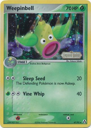 Weepinbell (47/92) (Stamped) [EX: Legend Maker] | Exor Games Summserside