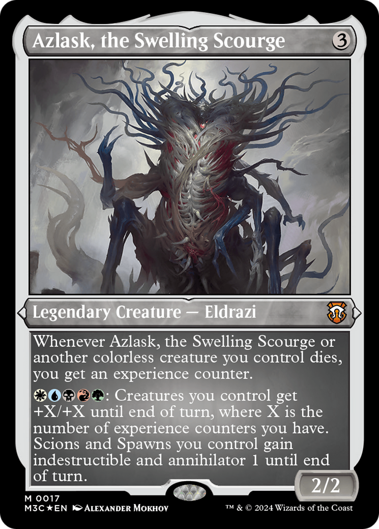 Azlask, the Swelling Scourge (Foil Etched) [Modern Horizons 3 Commander] | Exor Games Summserside