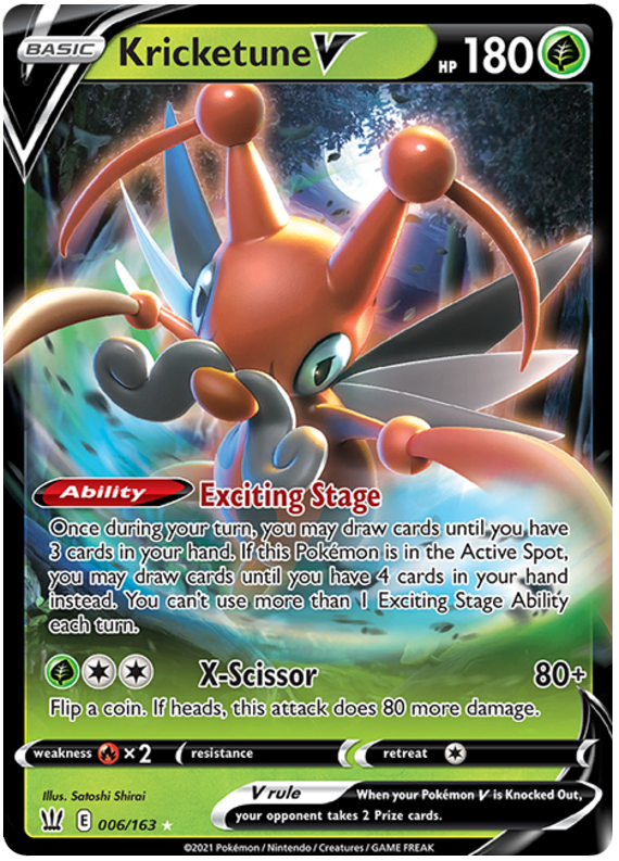 Kricketune V (006/163) [Sword & Shield: Battle Styles] | Exor Games Summserside