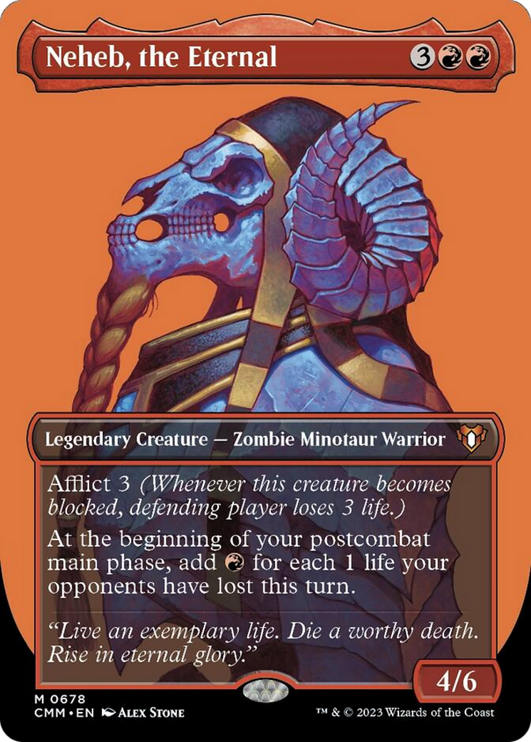 Neheb, the Eternal (Borderless Profile) [Commander Masters] | Exor Games Summserside