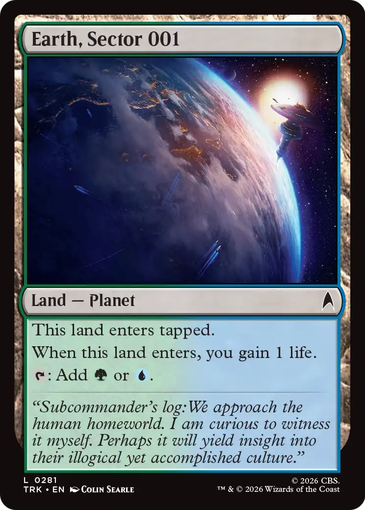 Earth, Sector 001 [Star Trek] | Exor Games Summserside