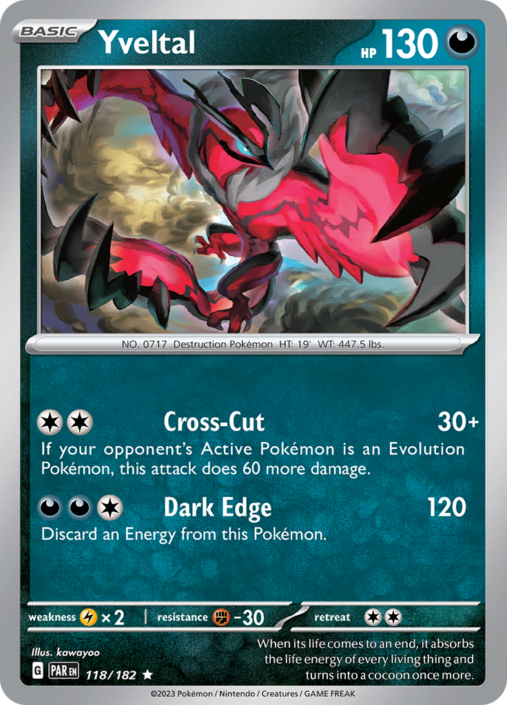 Yveltal (118/182) [Scarlet & Violet: Paradox Rift] | Exor Games Summserside