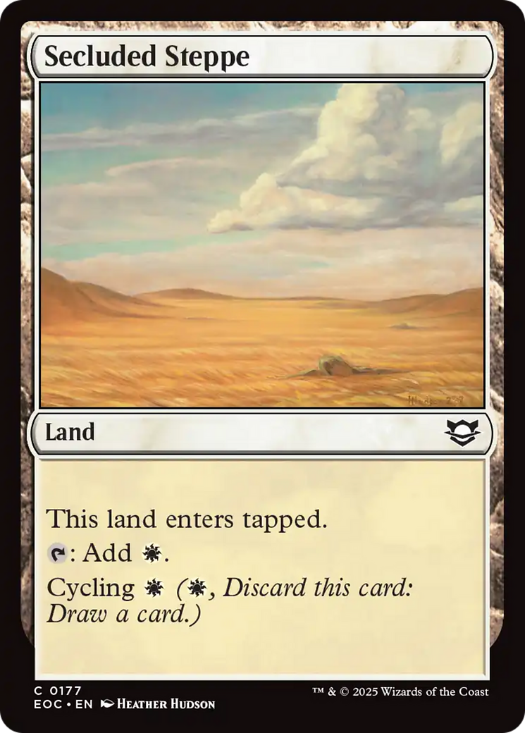 Secluded Steppe [Edge of Eternities Commander] | Exor Games Summserside