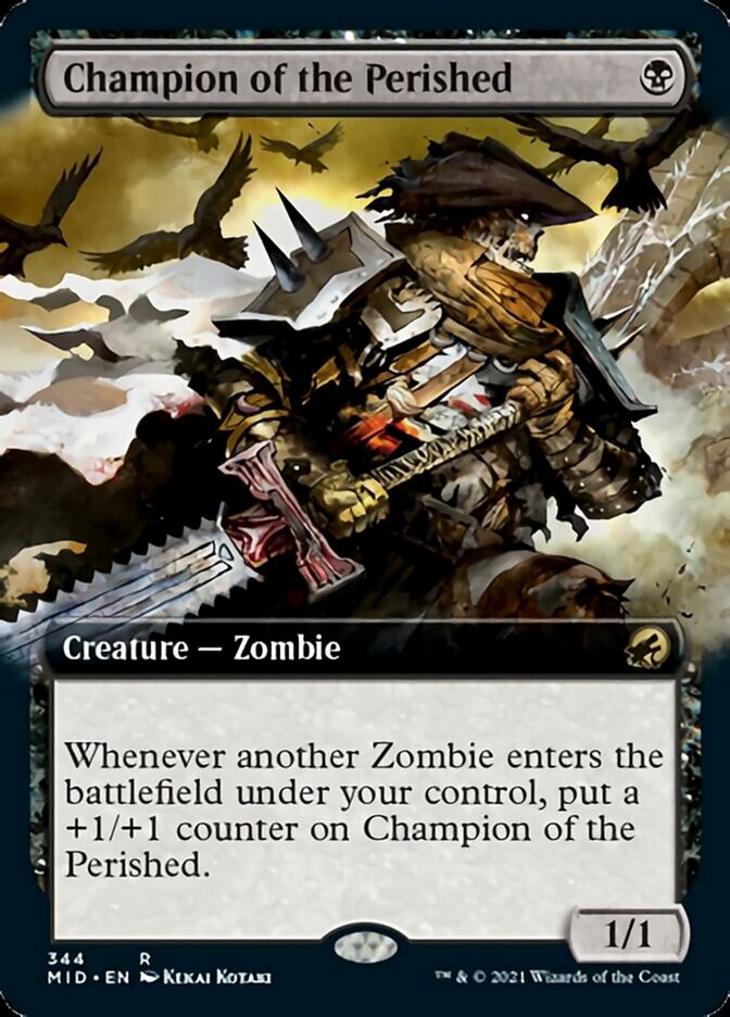 Champion of the Perished (Extended Art) [Innistrad: Midnight Hunt] | Exor Games Summserside