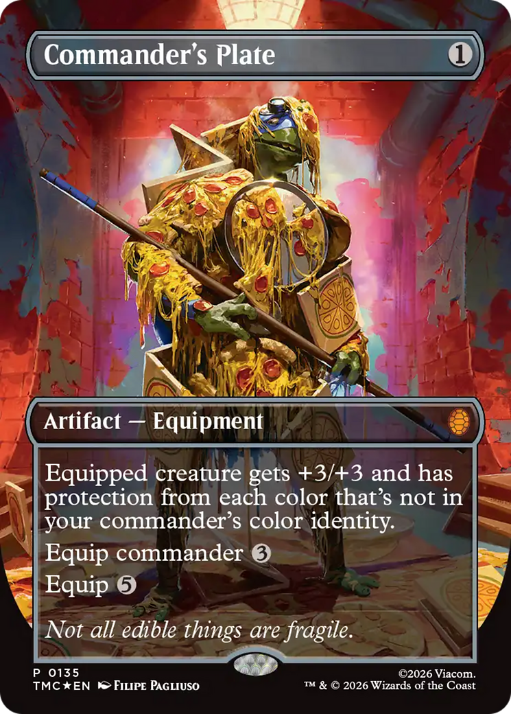 Commander's Plate (Borderless) [Teenage Mutant Ninja Turtles Commander] | Exor Games Summserside