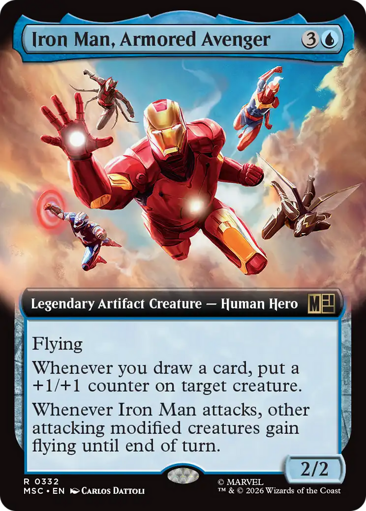 Iron Man, Armored Avenger (Extended Art) [Marvel Super Heroes Commander] | Exor Games Summserside