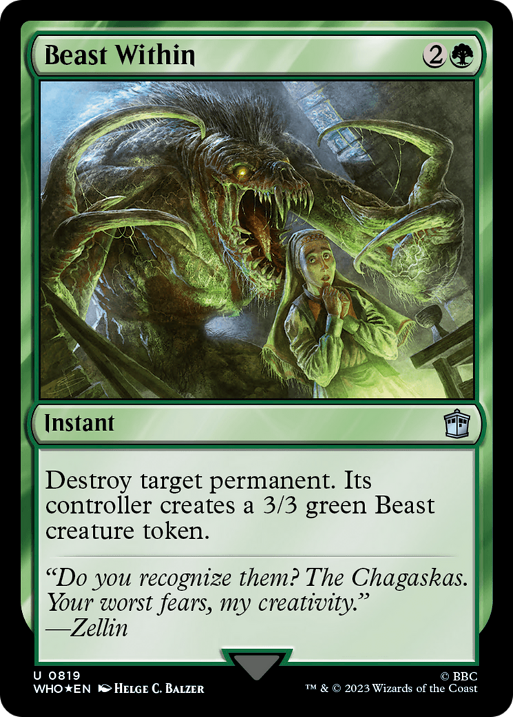 Beast Within (Surge Foil) [Doctor Who] | Exor Games Summserside