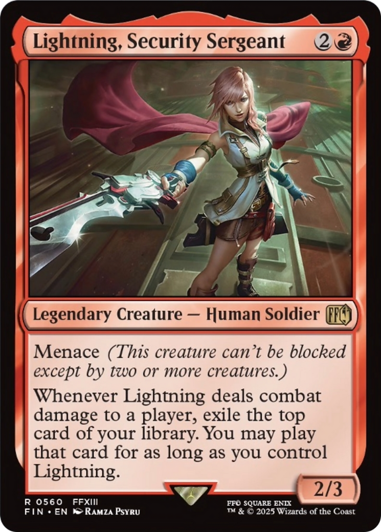 Lightning, Security Sergeant [FINAL FANTASY] | Exor Games Summserside