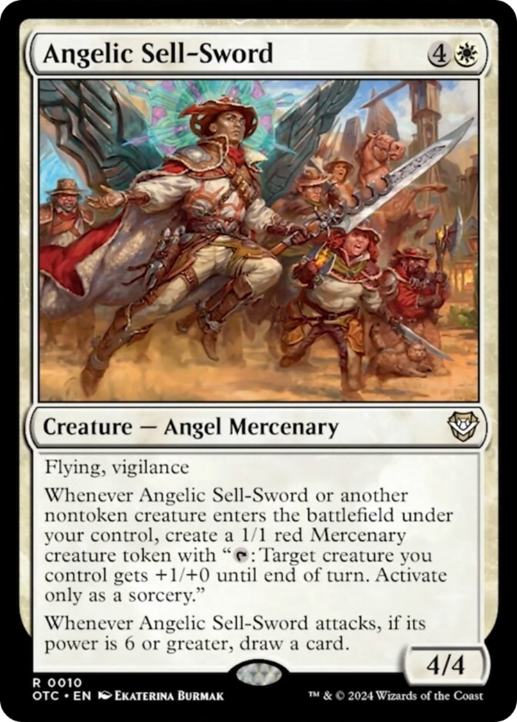 Angelic Sell-Sword [Outlaws of Thunder Junction Commander] | Exor Games Summserside