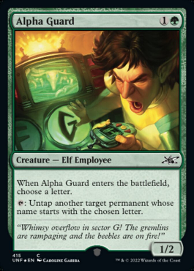 Alpha Guard (Galaxy Foil) [Unfinity] | Exor Games Summserside