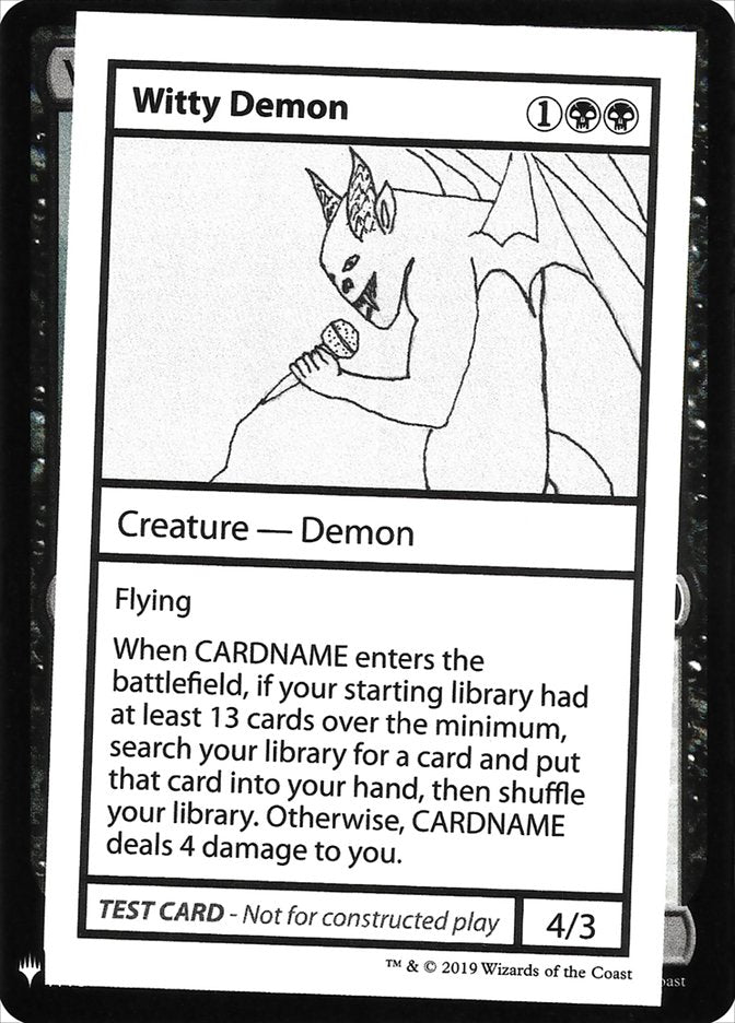 Witty Demon [Mystery Booster Playtest Cards] | Exor Games Summserside