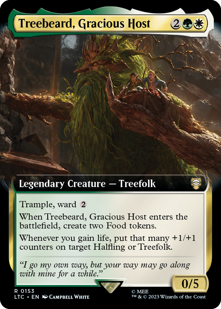 Treebeard, Gracious Host (Extended Art) [The Lord of the Rings: Tales of Middle-Earth Commander] | Exor Games Summserside