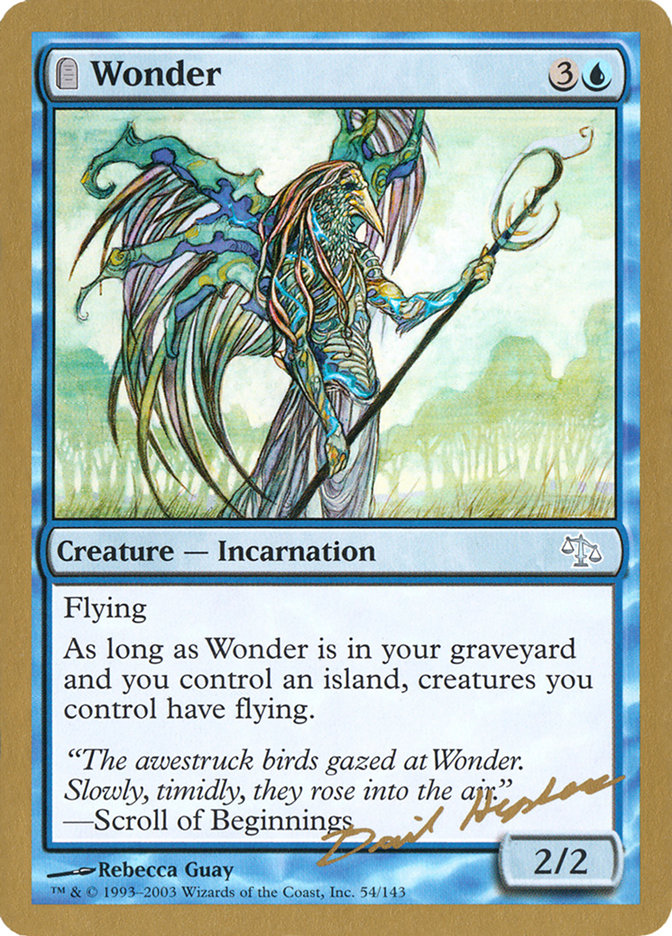 Wonder (Dave Humpherys) [World Championship Decks 2003] | Exor Games Summserside