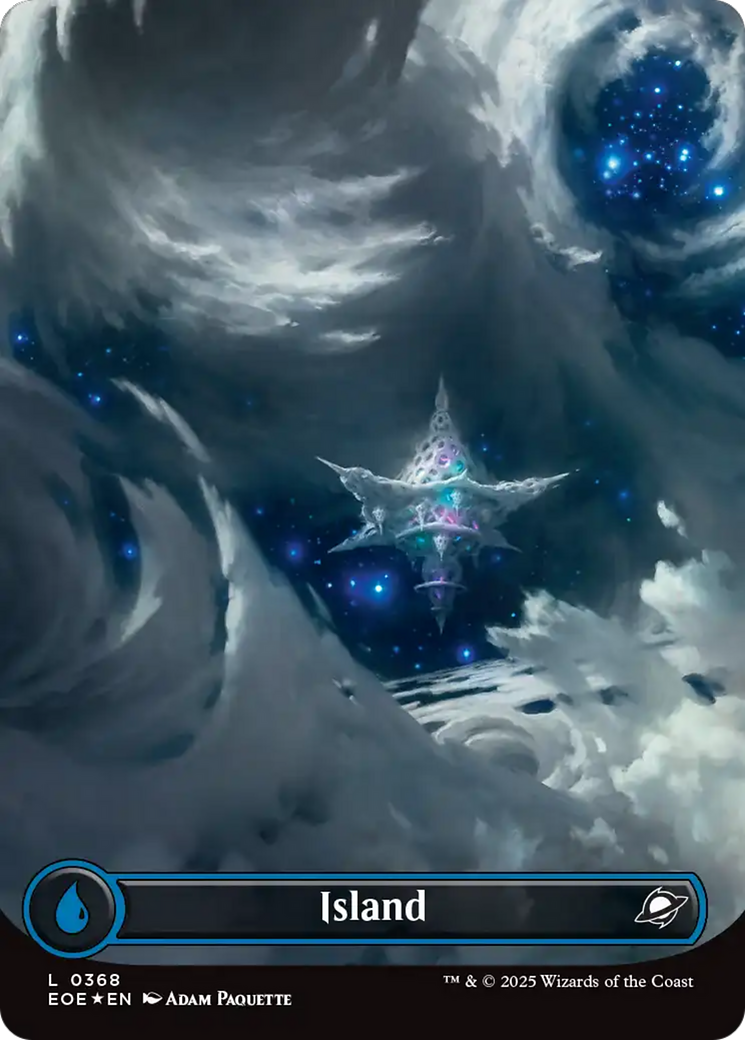 Island (0368) (Borderless) (Galaxy Foil) [Edge of Eternities] | Exor Games Summserside
