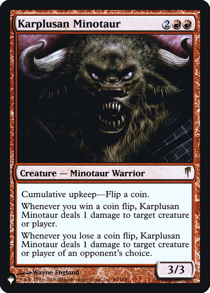 Karplusan Minotaur [Secret Lair: Heads I Win, Tails You Lose] | Exor Games Summserside