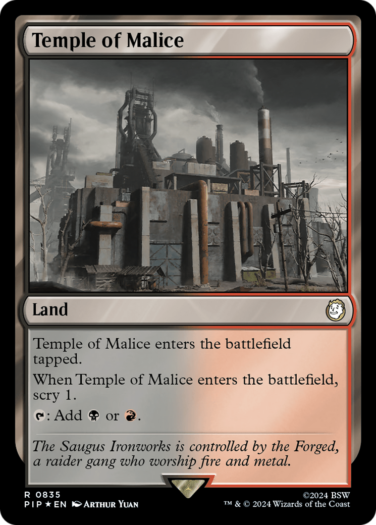 Temple of Malice (Surge Foil) [Fallout] | Exor Games Summserside