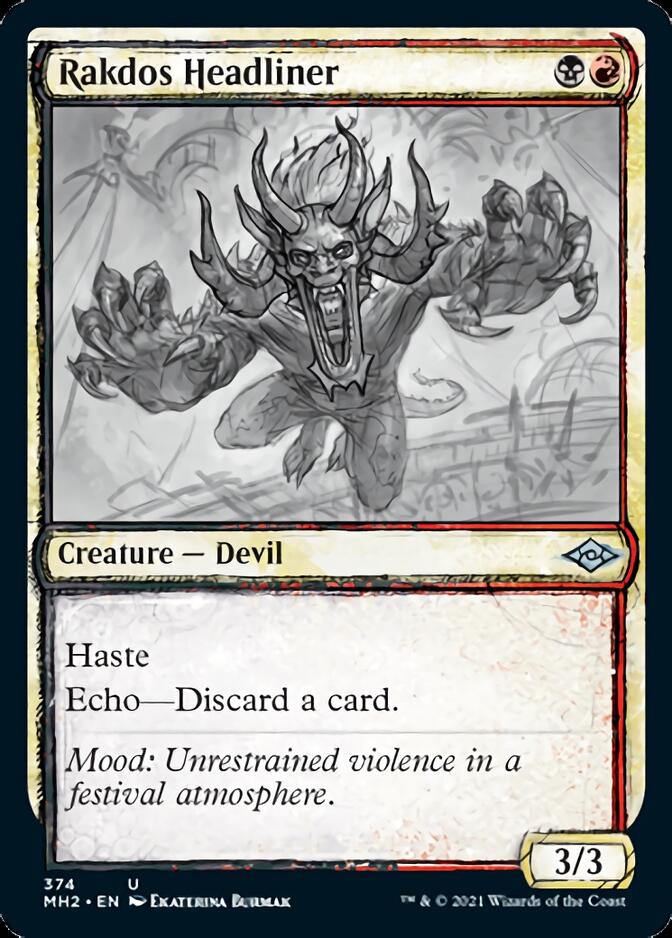 Rakdos Headliner (Sketch) [Modern Horizons 2] | Exor Games Summserside