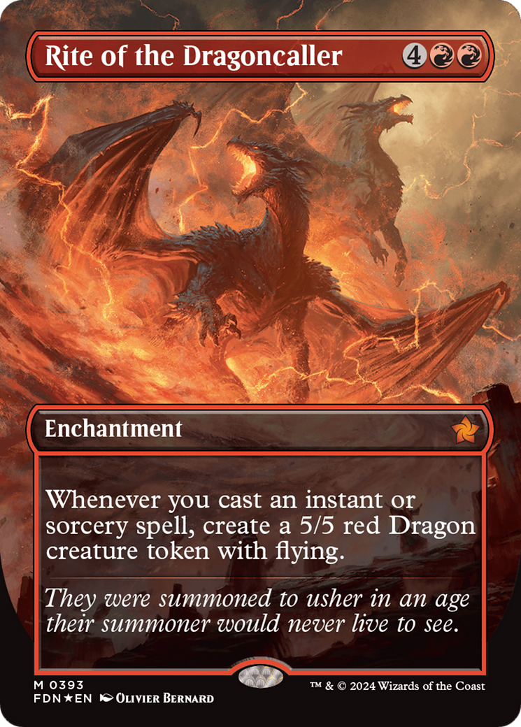 Rite of the Dragoncaller (Mana Foil) [Foundations] | Exor Games Summserside