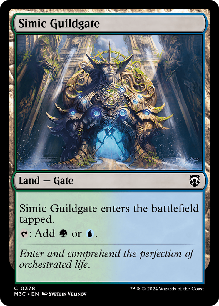 Simic Guildgate (Ripple Foil) [Modern Horizons 3 Commander] | Exor Games Summserside