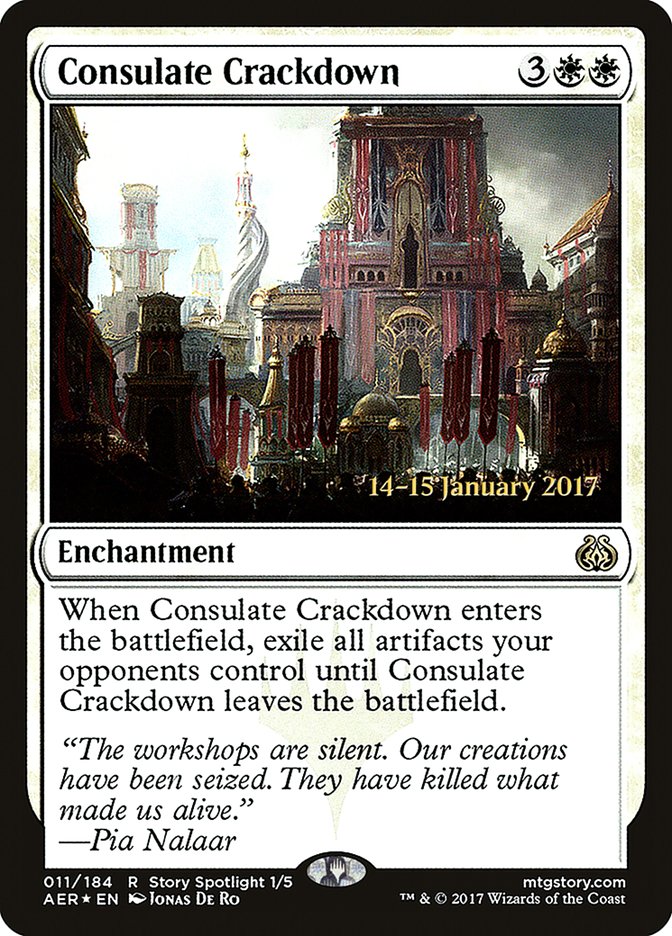 Consulate Crackdown [Aether Revolt Prerelease Promos] | Exor Games Summserside