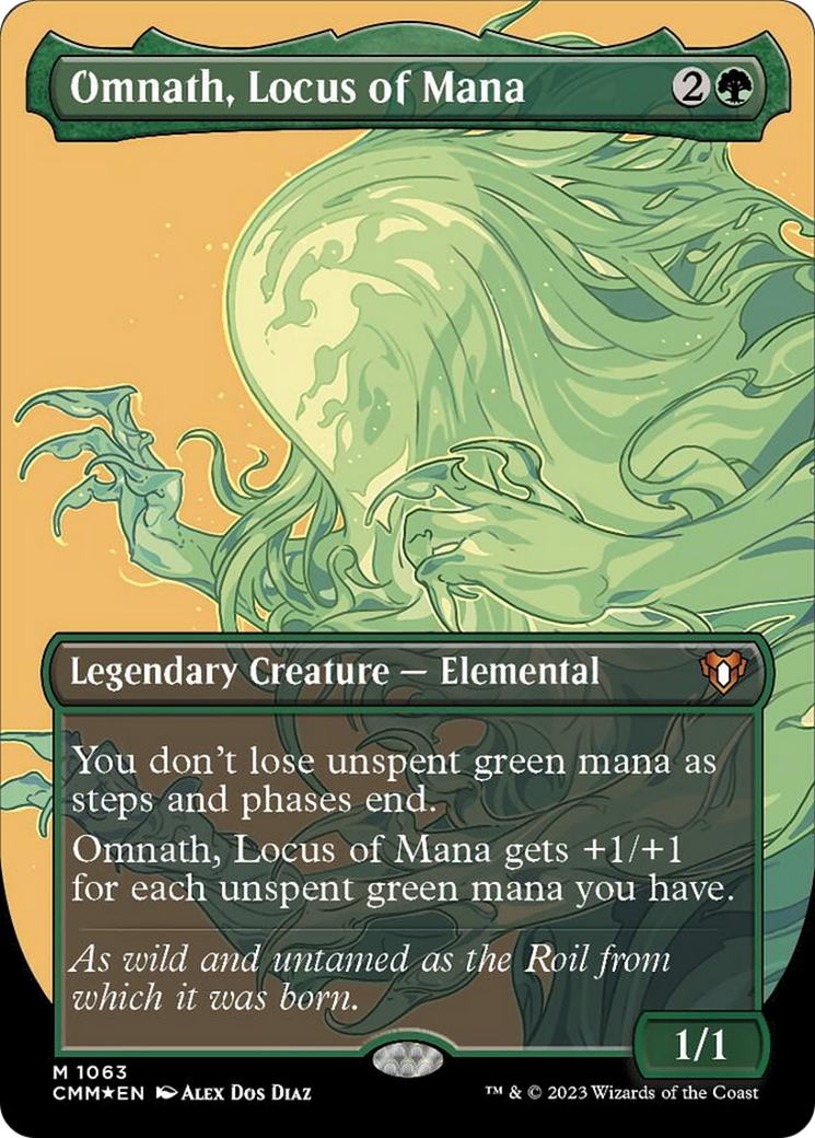 Omnath, Locus of Mana (Borderless Textured Foil Frame Break) [Commander Masters] | Exor Games Summserside