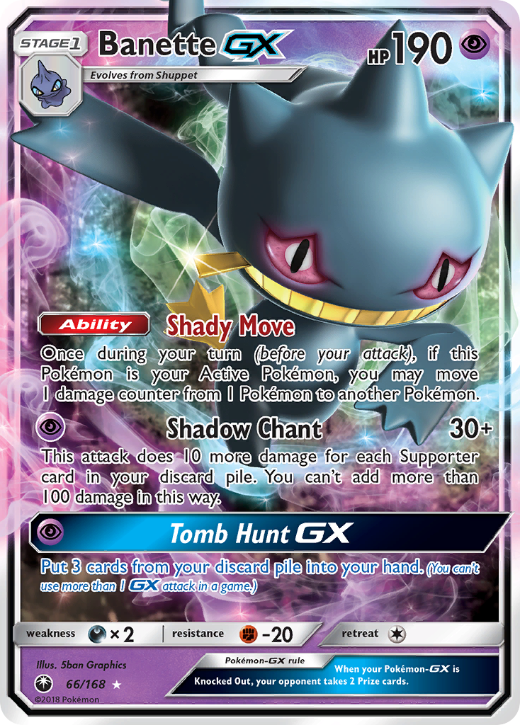 Banette GX (66/168) [Sun & Moon: Celestial Storm] | Exor Games Summserside