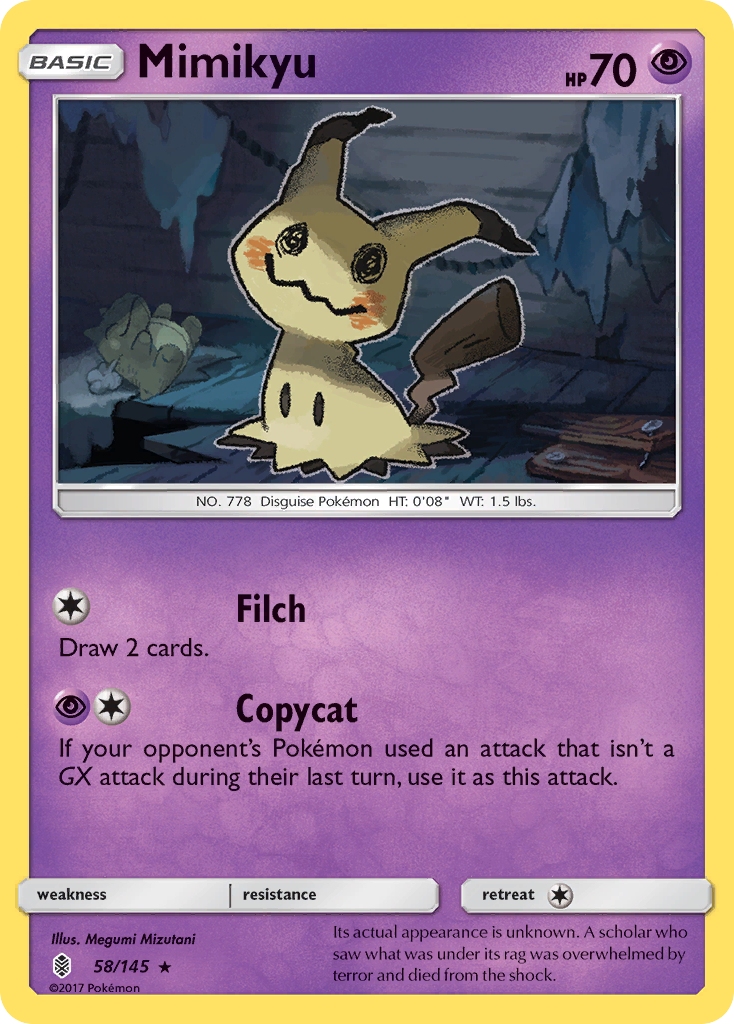 Mimikyu (58/145) [Sun & Moon: Guardians Rising] | Exor Games Summserside