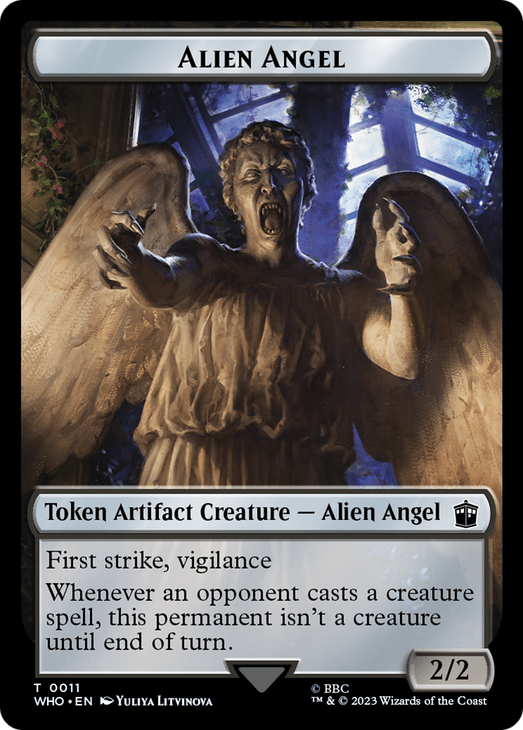 Copy // Alien Angel Double-Sided Token [Doctor Who Tokens] | Exor Games Summserside