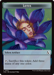 Dragon // Lotus Double-Sided Token [Reality Fracture Tokens] | Exor Games Summserside
