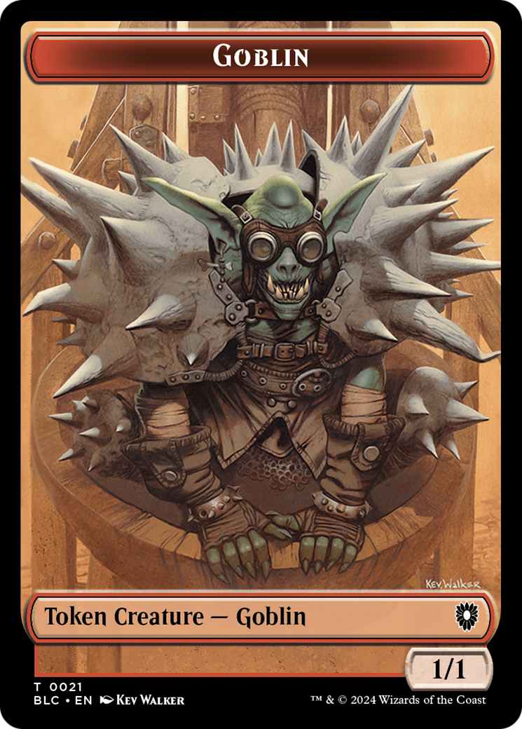 Illusion // Goblin Double-Sided Token [Bloomburrow Commander Tokens] | Exor Games Summserside