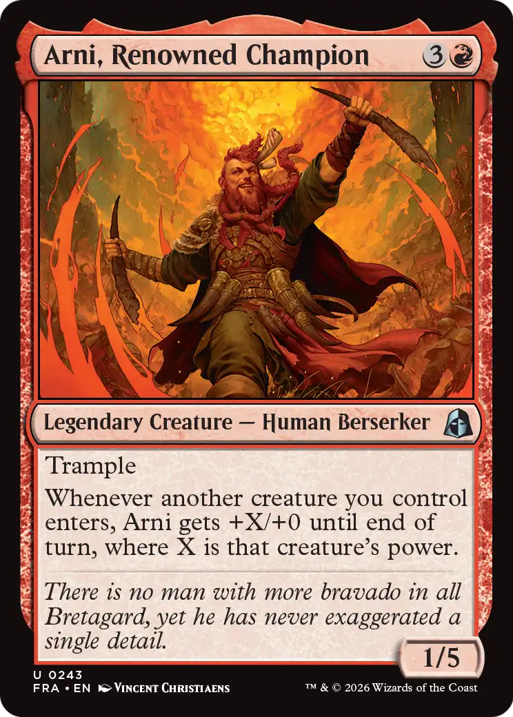Arni, Renowned Champion [Reality Fracture] | Exor Games Summserside