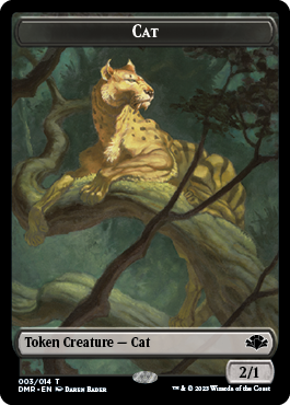 Cat Token (003) [Dominaria Remastered Tokens] | Exor Games Summserside