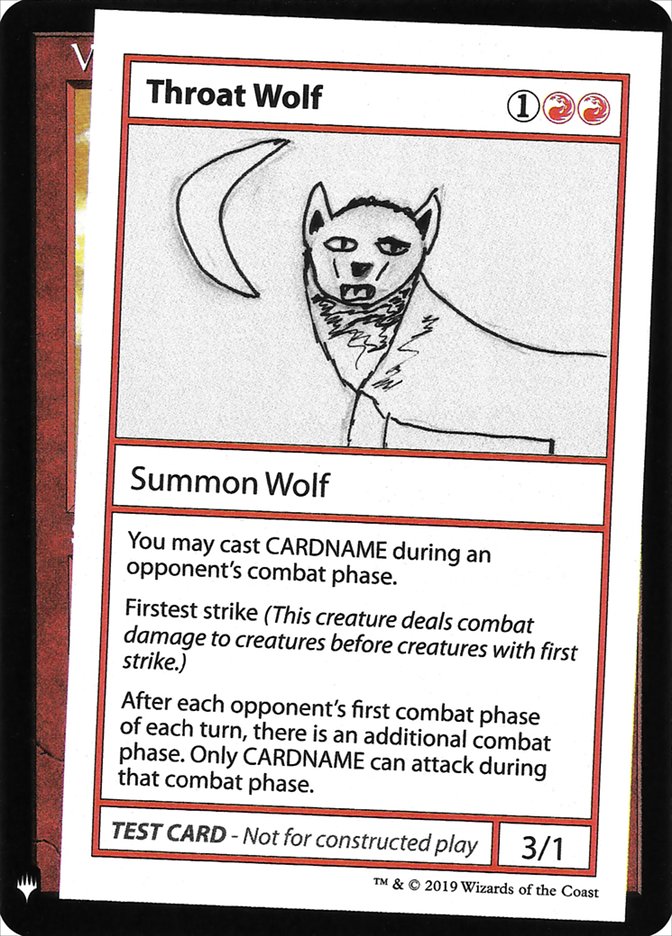 Throat Wolf [Mystery Booster Playtest Cards] | Exor Games Summserside