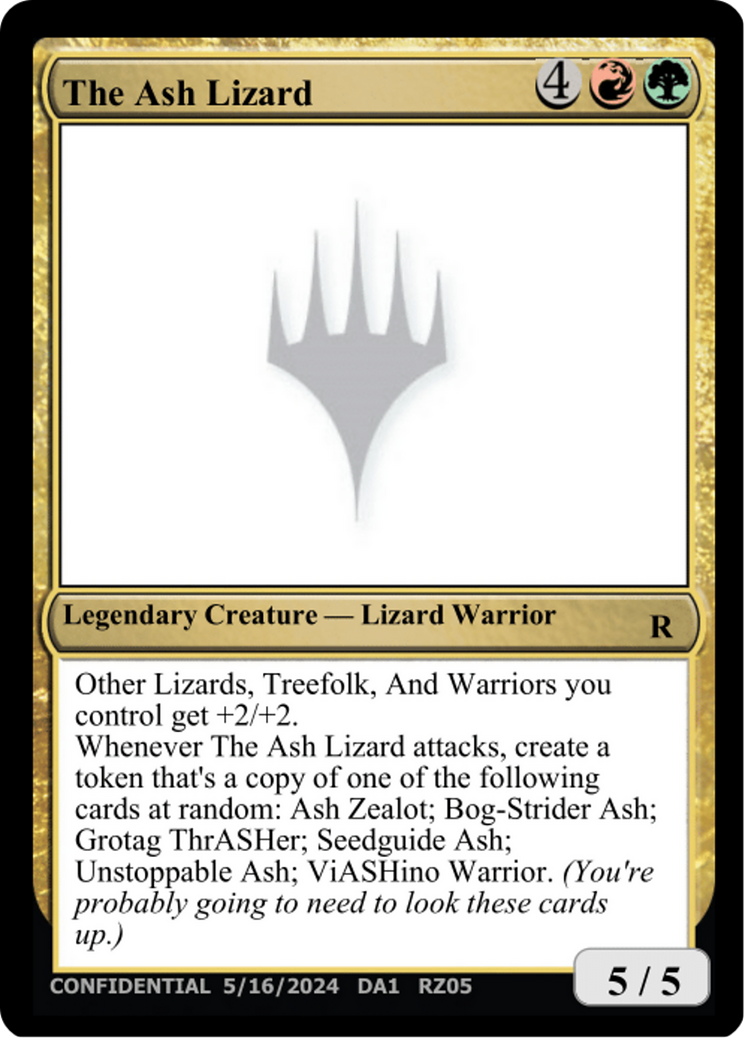 The Ash Lizard [Unknown Event] | Exor Games Summserside