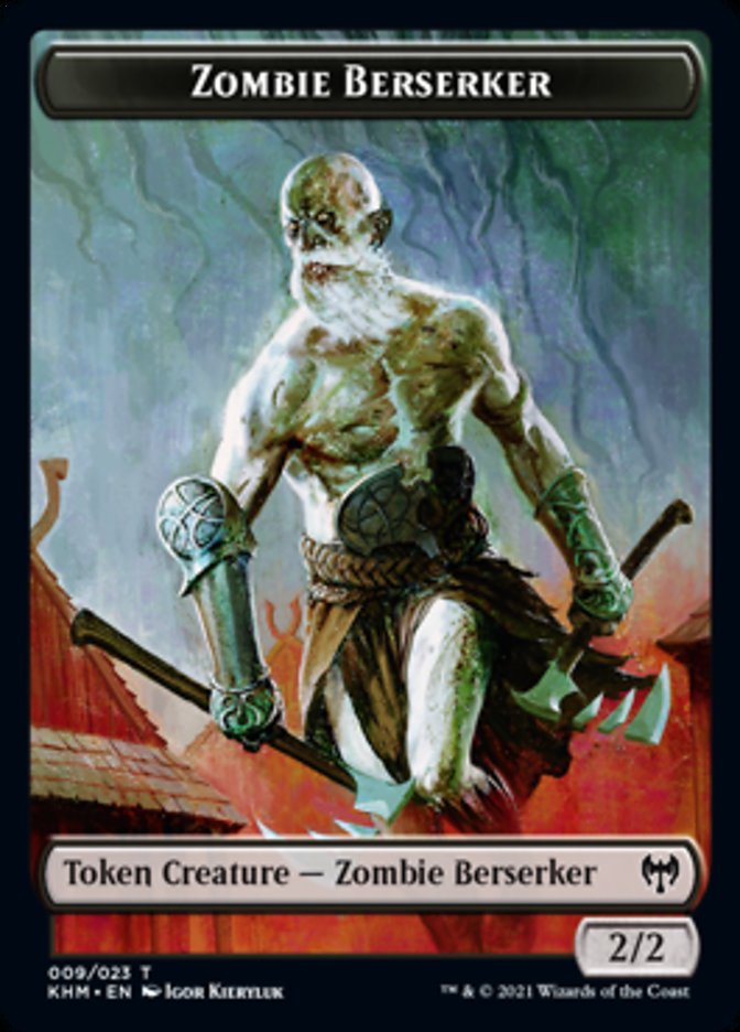 Zombie Berserker Token [Kaldheim Tokens] | Exor Games Summserside