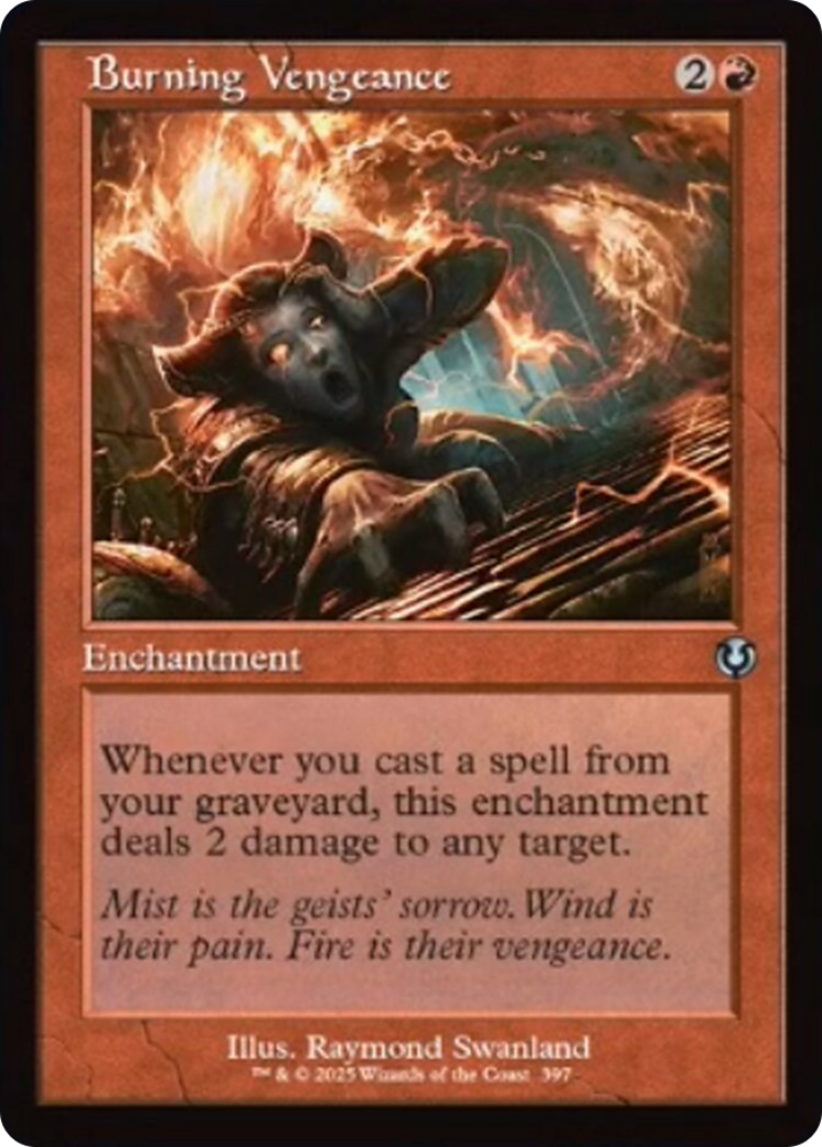 Burning Vengeance (Retro Frame) [Innistrad Remastered] | Exor Games Summserside