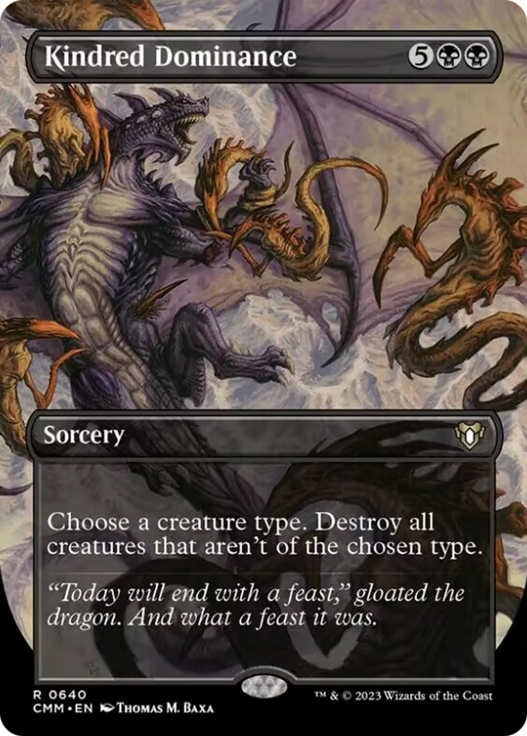 Kindred Dominance (Borderless Alternate Art) [Commander Masters] | Exor Games Summserside