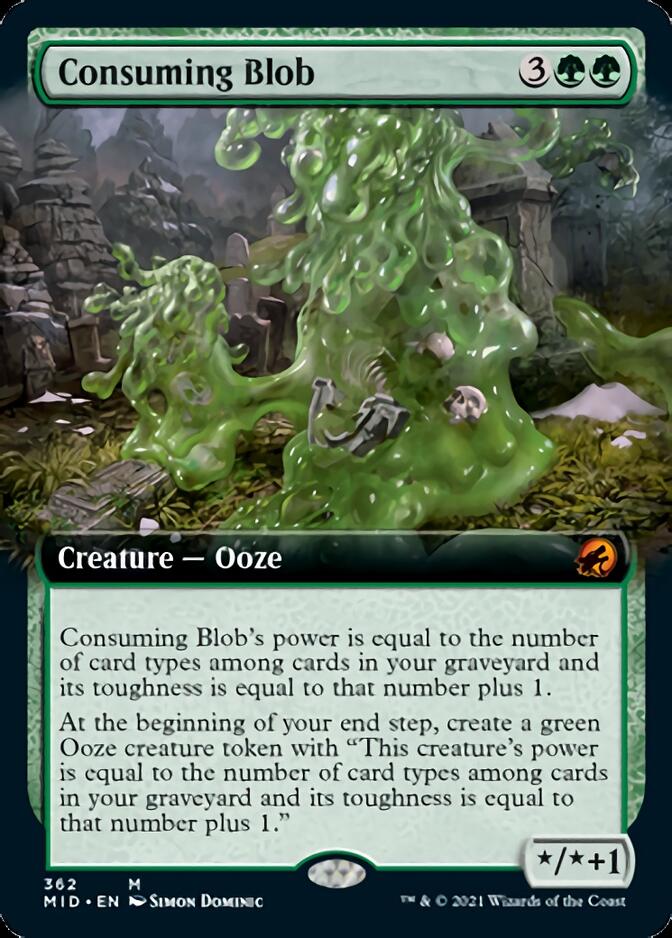 Consuming Blob (Extended Art) [Innistrad: Midnight Hunt] | Exor Games Summserside