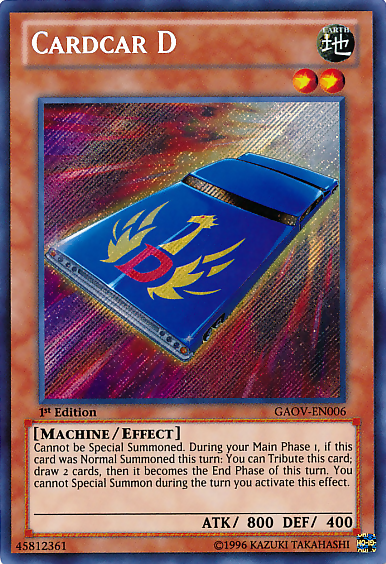 Cardcar D [GAOV-EN006] Secret Rare | Exor Games Summserside