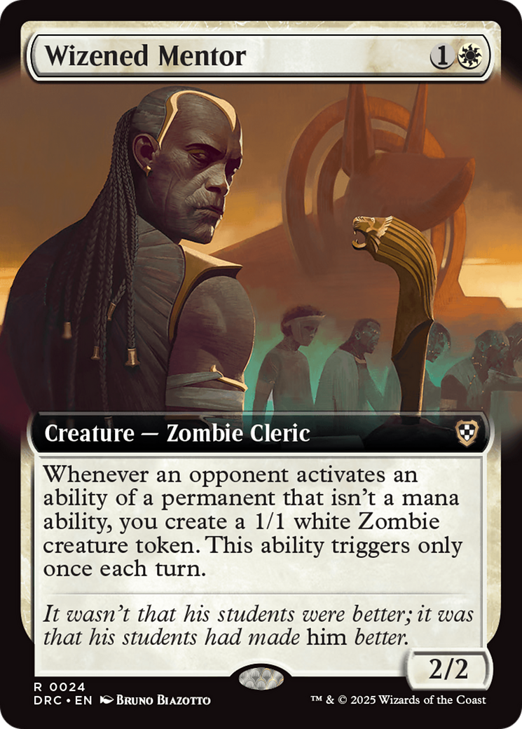 Wizened Mentor (Extended Art) [Aetherdrift Commander] | Exor Games Summserside